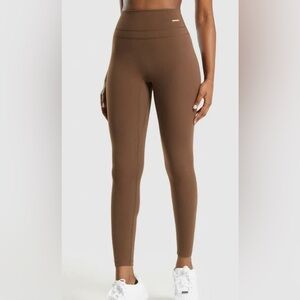 Brown Gymshark Whitney Simmons Seamless Scrunch Leggings